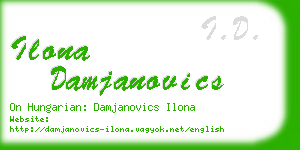 ilona damjanovics business card